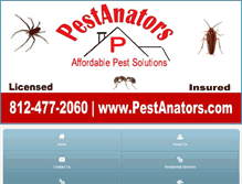 Tablet Screenshot of pestanators.com